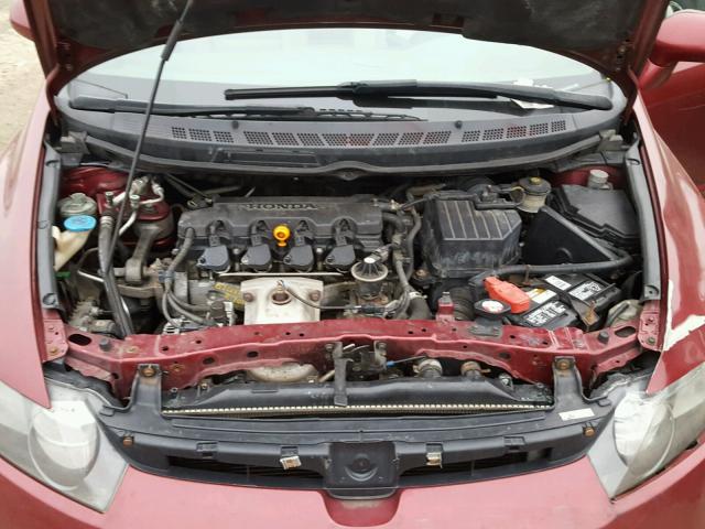 1HGFA15876L147226 - 2006 HONDA CIVIC EX RED photo 7