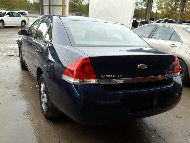 2G1WB55K881299533 - 2008 CHEVROLET IMPALA LS BLUE photo 3