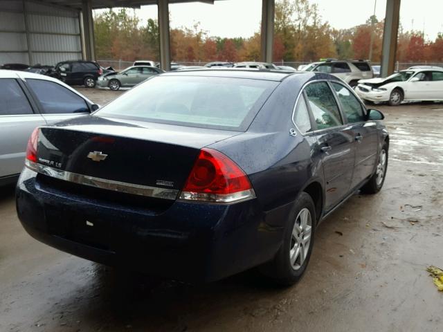 2G1WB55K881299533 - 2008 CHEVROLET IMPALA LS BLUE photo 4