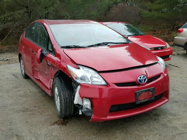 JTDKN3DU3A0242856 - 2010 TOYOTA PRIUS RED photo 1