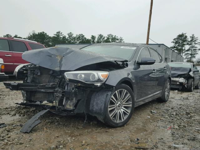 KNALN4D72E5130222 - 2014 KIA CADENZA PR GRAY photo 2