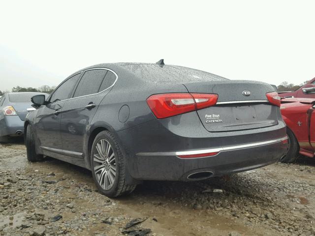 KNALN4D72E5130222 - 2014 KIA CADENZA PR GRAY photo 3