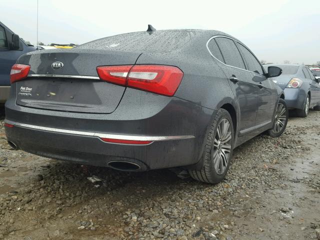 KNALN4D72E5130222 - 2014 KIA CADENZA PR GRAY photo 4