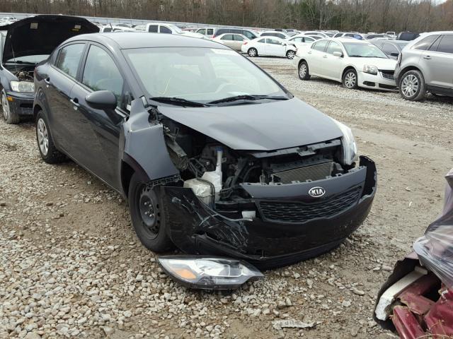 KNADM4A31C6045629 - 2012 KIA RIO LX BLACK photo 1