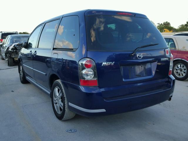 JM3LW28A260559568 - 2006 MAZDA MPV WAGON BLUE photo 3