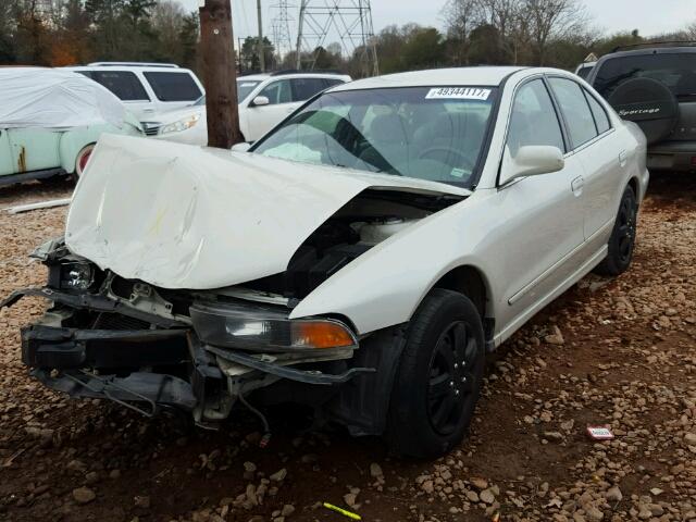 4A3AA46G43E084213 - 2003 MITSUBISHI GALANT ES WHITE photo 2