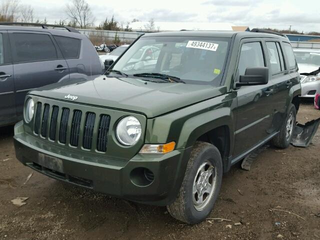 1J4FT28A29D140755 - 2009 JEEP PATRIOT SP GREEN photo 2