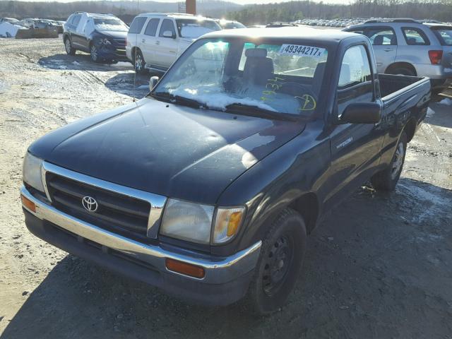 4TANL42N8VZ274347 - 1997 TOYOTA TACOMA GREEN photo 2