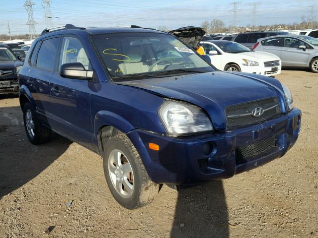 KM8JM12B87U634099 - 2007 HYUNDAI TUCSON GLS BLUE photo 1