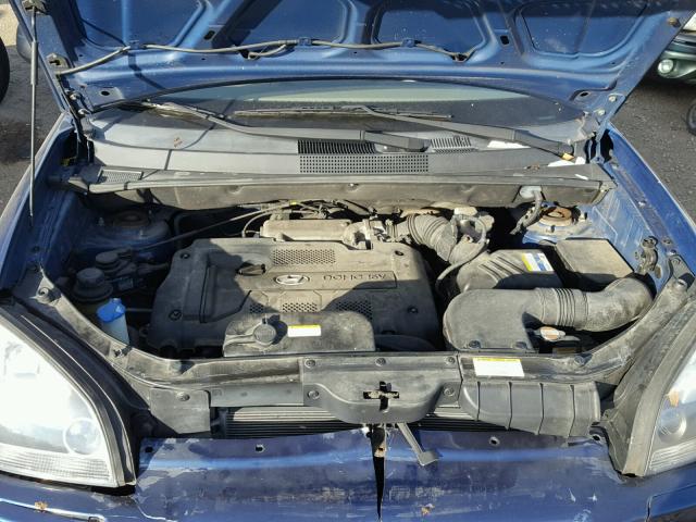 KM8JM12B87U634099 - 2007 HYUNDAI TUCSON GLS BLUE photo 7