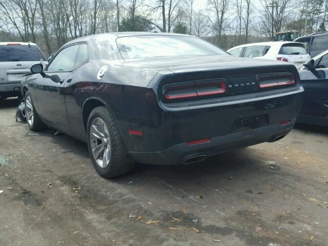 2C3CDZAG2FH760991 - 2015 DODGE CHALLENGER BLACK photo 3