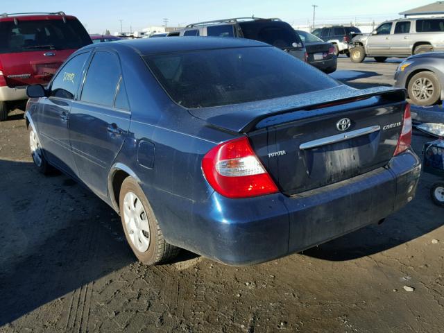 4T1BE32K34U364286 - 2004 TOYOTA CAMRY LE BLUE photo 3