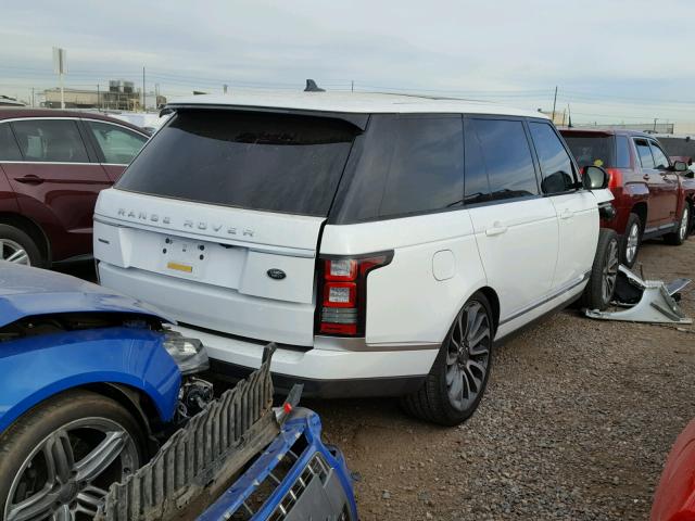 SALGS3EF8GA289682 - 2016 LAND ROVER RANGE ROVE WHITE photo 4