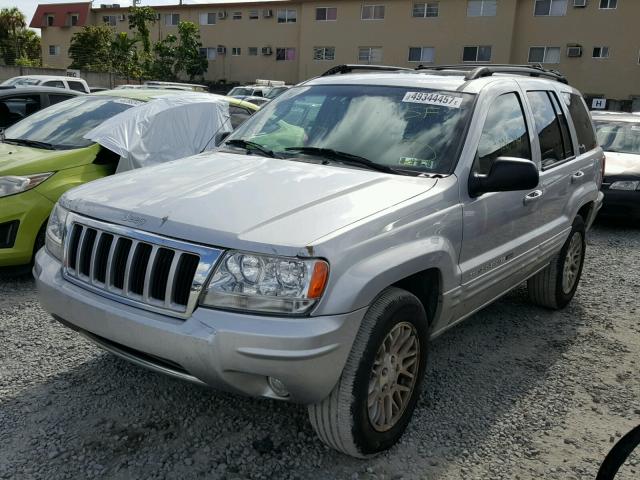 1J8GW58J04C251783 - 2004 JEEP GRAND CHER SILVER photo 2