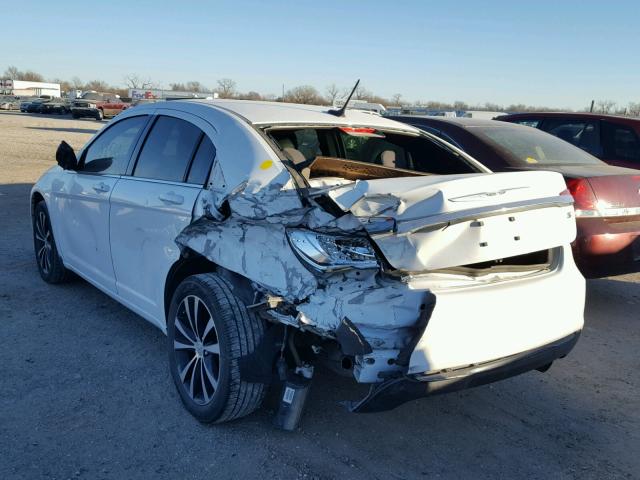 1C3CCBBG3CN306373 - 2012 CHRYSLER 200 TOURIN WHITE photo 3