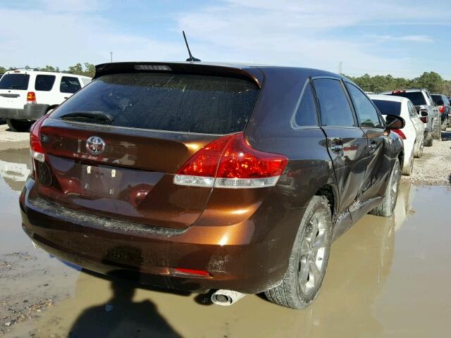 4T3ZK3BB9BU039718 - 2011 TOYOTA VENZA BASE BROWN photo 4