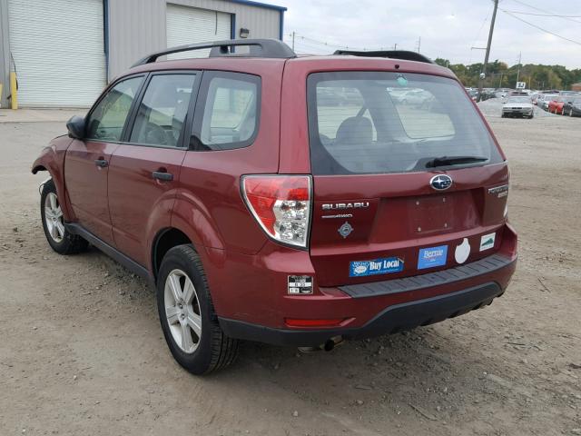 JF2SH6BC8AH785822 - 2010 SUBARU FORESTER X RED photo 3