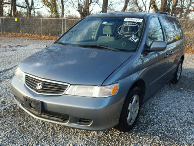 2HKRL18621H500324 - 2001 HONDA ODYSSEY EX GRAY photo 2