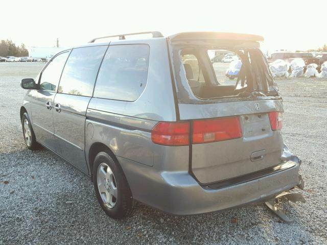 2HKRL18621H500324 - 2001 HONDA ODYSSEY EX GRAY photo 3