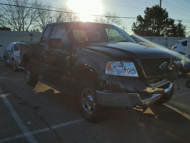 1FTPX14575NB64961 - 2005 FORD F150 BLACK photo 1