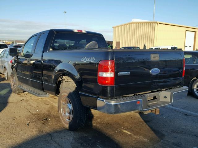 1FTPX14575NB64961 - 2005 FORD F150 BLACK photo 3