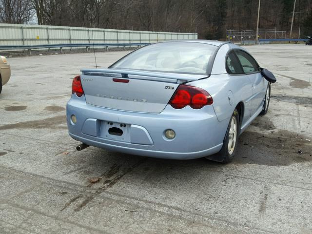 4B3AG42G74E146616 - 2004 DODGE STRATUS SX BLUE photo 4