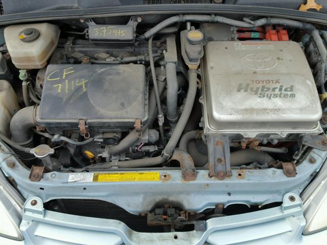 JT2BK12U710033273 - 2001 TOYOTA PRIUS TURQUOISE photo 7