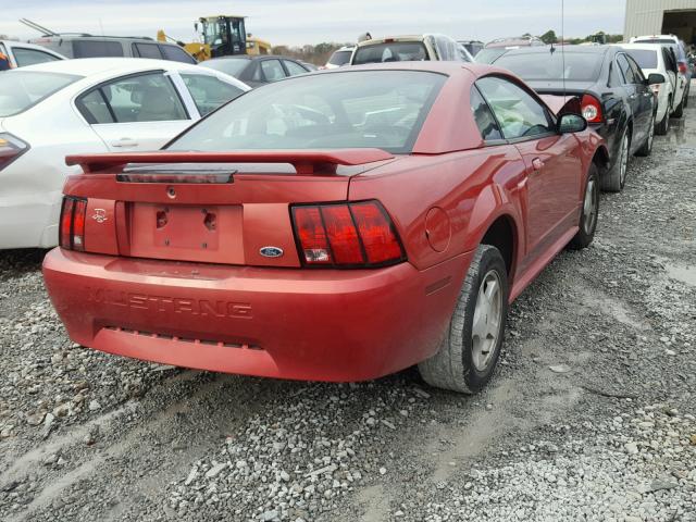 1FAFP40461F260519 - 2001 FORD MUSTANG RED photo 4