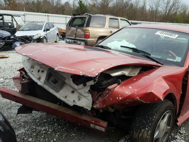 1FAFP40461F260519 - 2001 FORD MUSTANG RED photo 9