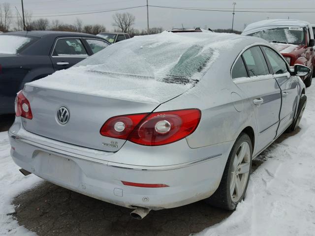 WVWGU7AN7AE560253 - 2010 VOLKSWAGEN CC VR6 4MO SILVER photo 4