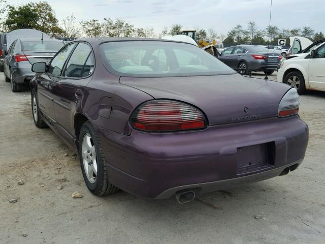 1G2WP52K0VF273790 - 1997 PONTIAC GRAND PRIX PURPLE photo 3