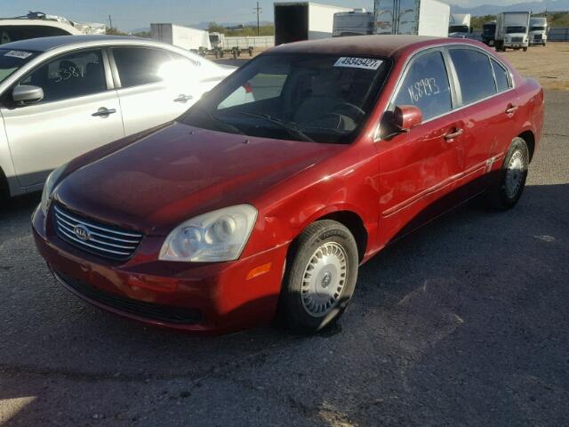 KNAGE123165068782 - 2006 KIA OPTIMA LX RED photo 2