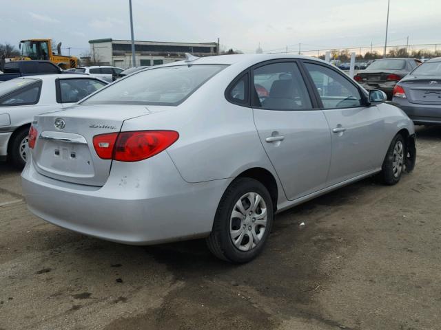 KMHDU4AD6AU920509 - 2010 HYUNDAI ELANTRA BL SILVER photo 4