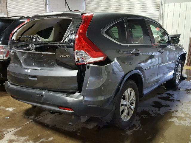 2HKRM4H55DH672096 - 2013 HONDA CR-V EX GRAY photo 4