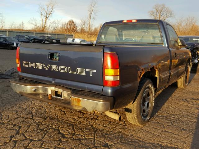 1GCEC14W1YZ124285 - 2000 CHEVROLET SILVERADO BLUE photo 4