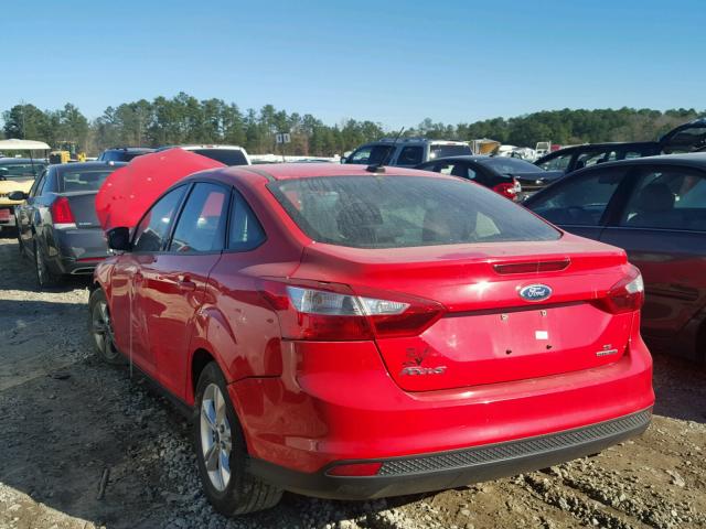 1FADP3F27EL189815 - 2014 FORD FOCUS SE RED photo 3