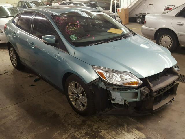 1FAHP3H27CL374264 - 2012 FORD FOCUS SEL BLUE photo 1