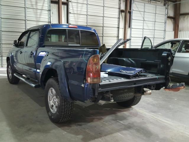 5TEKU72N77Z386568 - 2007 TOYOTA TACOMA DOU BLUE photo 3