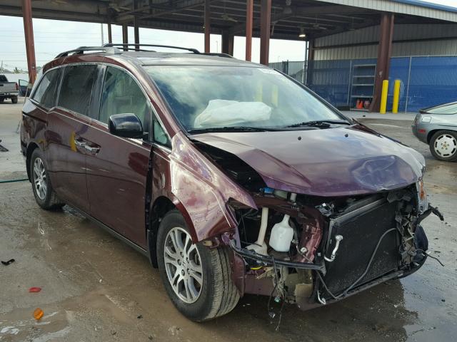 5FNRL5H6XDB012572 - 2013 HONDA ODYSSEY EX BURGUNDY photo 1