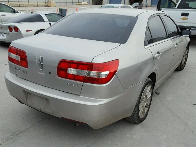 3LNHM26T17R627364 - 2007 LINCOLN MKZ SILVER photo 4