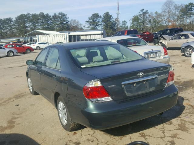 4T1BE32K15U054459 - 2005 TOYOTA CAMRY LE GREEN photo 3