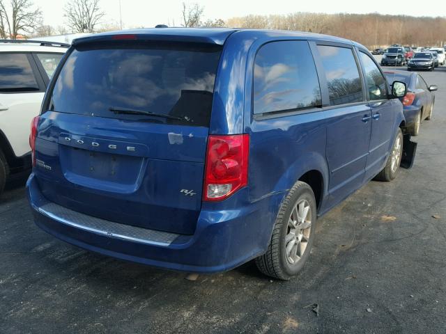 2D4RN7DG5BR779223 - 2011 DODGE GRAND CARA BLUE photo 4