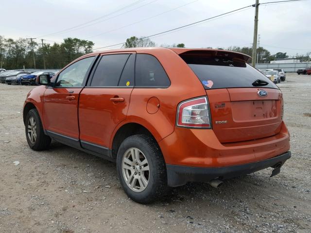 2FMDK49C87BA68714 - 2007 FORD EDGE SEL P ORANGE photo 3