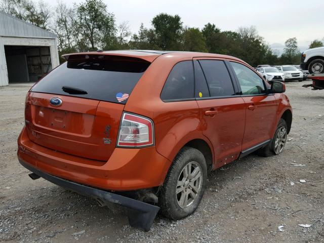 2FMDK49C87BA68714 - 2007 FORD EDGE SEL P ORANGE photo 4