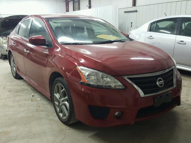 3N1AB7AP7DL714111 - 2013 NISSAN SENTRA S MAROON photo 1