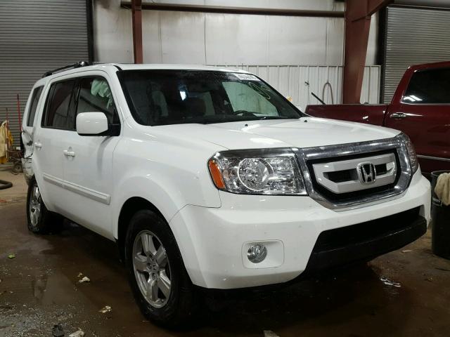 5FNYF4H50BB015353 - 2011 HONDA PILOT EXL WHITE photo 1