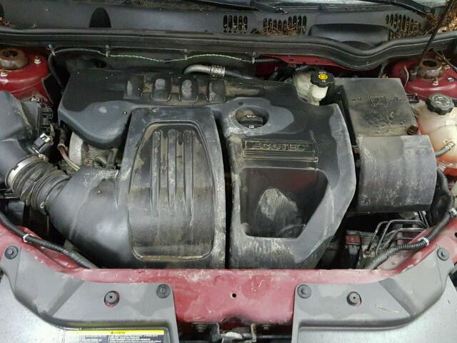 1G1AL58FX87172808 - 2008 CHEVROLET COBALT LT MAROON photo 7