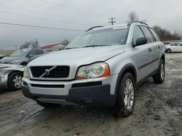 YV1CZ91H041126235 - 2004 VOLVO XC90 T6 SILVER photo 2