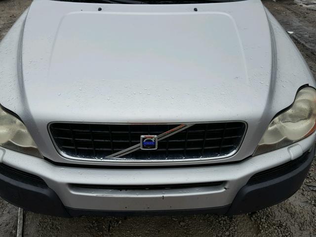 YV1CZ91H041126235 - 2004 VOLVO XC90 T6 SILVER photo 7