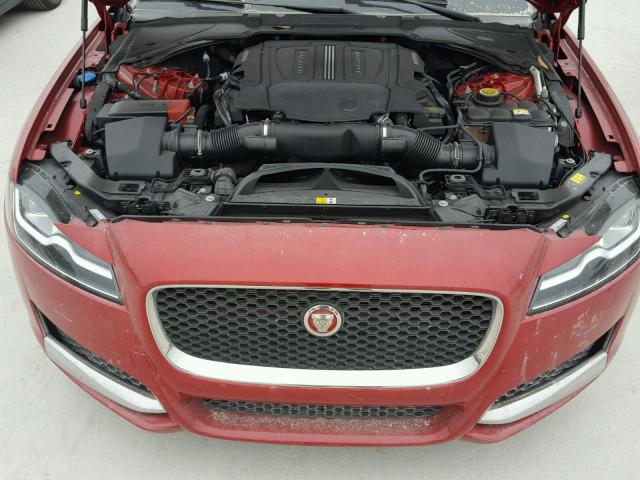 SAJBE4BV3GCY05835 - 2016 JAGUAR XF PRESTIG RED photo 7